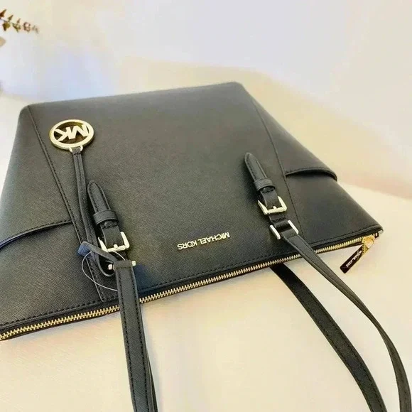 Michael Kors Charlotte Top Zip Tote shoulder bag black - Picture 6 of 10